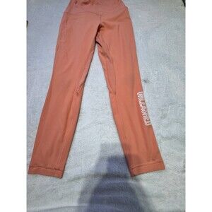 Lululemon High-Rise Leggings Women 6 Coral Orange Yoga Pants Unleashed‎ LWCTC5S